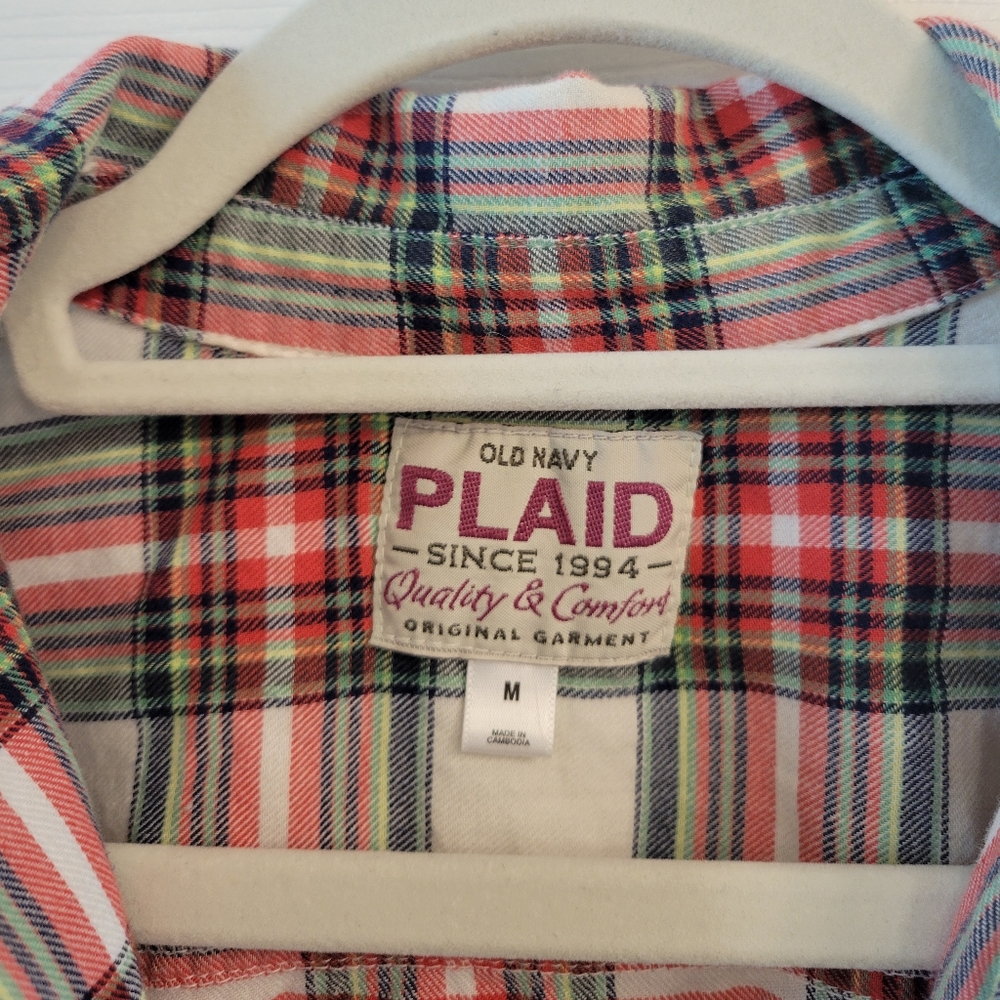 Vintage Old Navy Classic Plaid shirt cotton